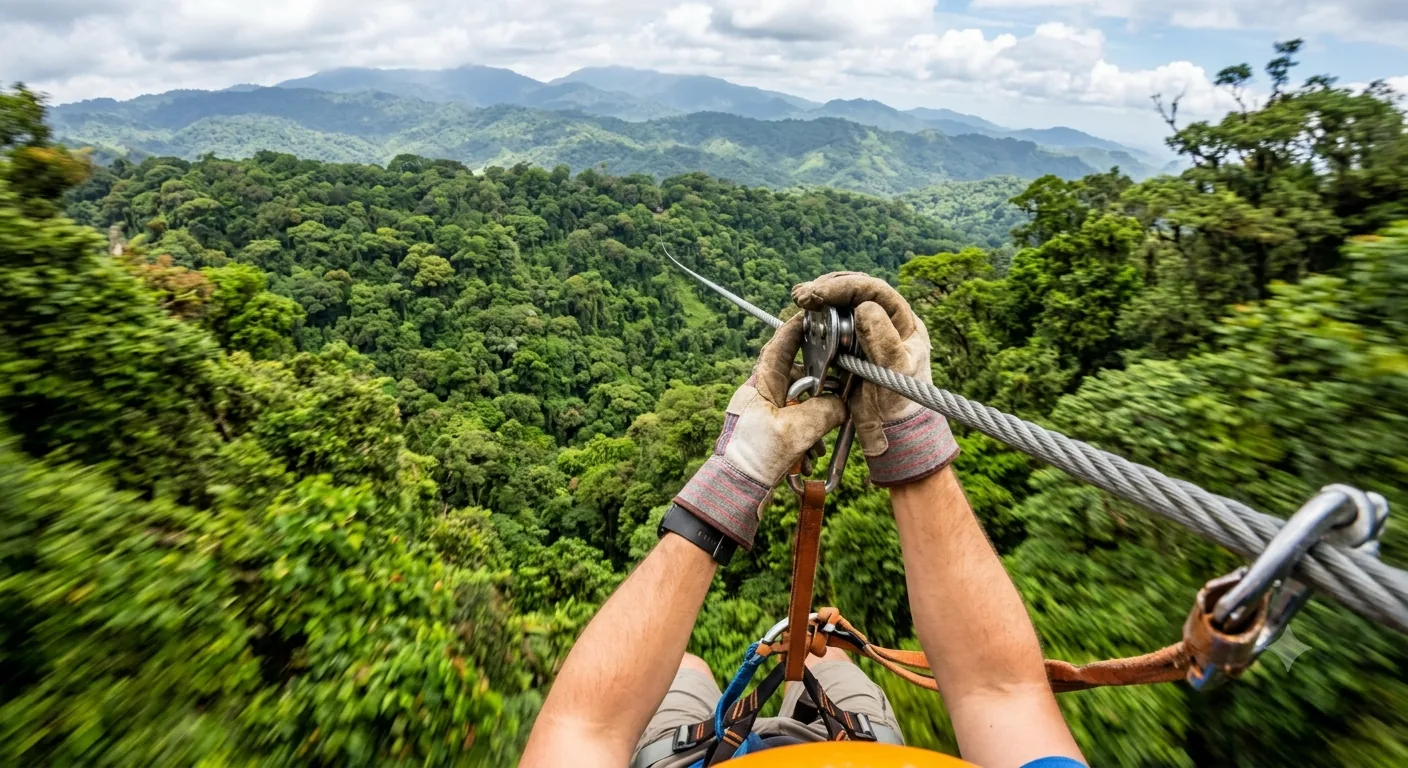 Zipline adventure over Costa Rica rainforest with Anyplace Costa Rica